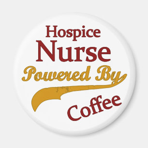 Hospice Verpleegster Aangedreven door Koffie Magneet