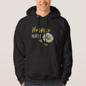 Hospice Verpleegster Bloemendesign Hoodie (Voorkant)