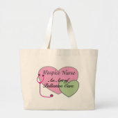 Hospice verpleegster en kunst van palliatieve zorg grote tote bag (Voorkant)