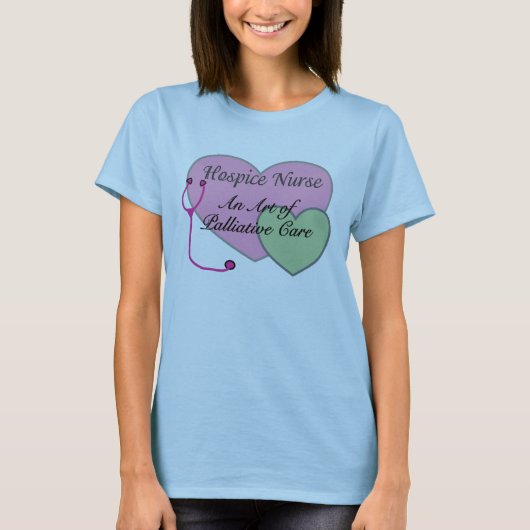 Hospice verpleegster en kunst van palliatieve zorg t-shirt (Voorkant)