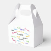 Hospice Verpleegster Gable Favor Box Bedankdoosjes (Achterkant)