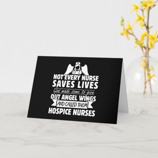 Hospice verpleegster Hartelijk dank Kaart (Gele Bloem)