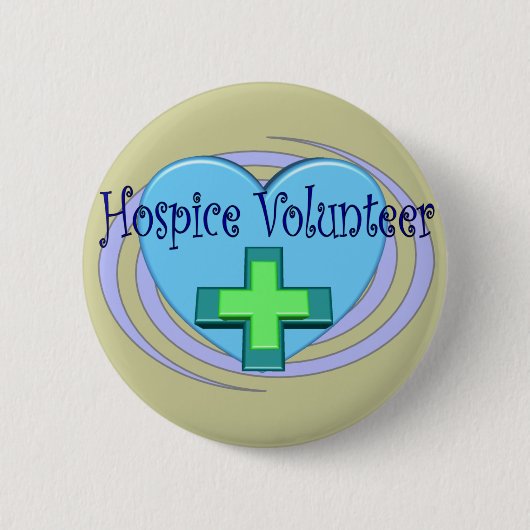 Hospice Volunteer Gifts Ronde Button 5,7 Cm (Voorkant)