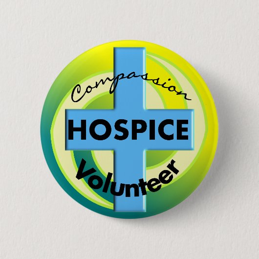 Hospice Volunteer Gifts Ronde Button 5,7 Cm (Voorkant)