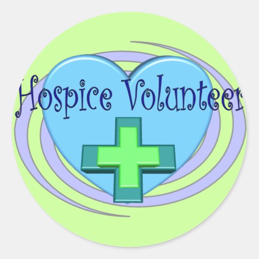 Hospice Volunteer Gifts Ronde Sticker (Voorkant)