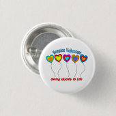Hospice Volunteer Ronde Button 3,2 Cm (Voorkant /achterkant)