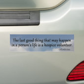 Hospice Volunteers zijn een kracht voor goed Bumpersticker (Op auto)