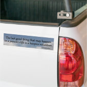 Hospice Volunteers zijn een kracht voor goed Bumpersticker (Op Truck)