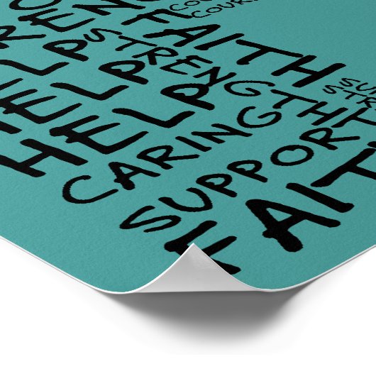 Hospice Workers belichamen een geest van hoop Poster (Hoek)