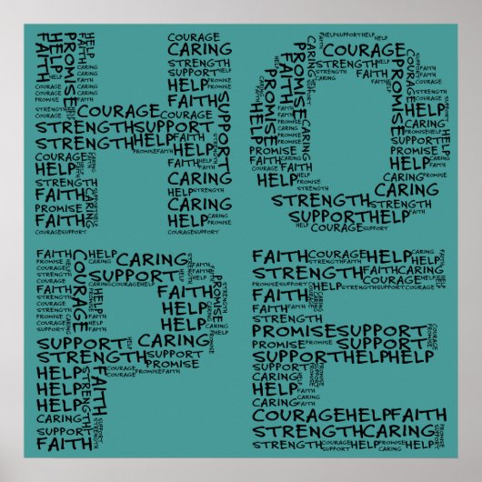 Hospice Workers belichamen een geest van hoop Poster (Voorkant)