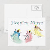 Hospice Zurse 3 Angels Design Briefkaart (Voorkant / Achterkant)
