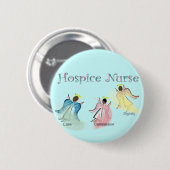 Hospice Zurse 3 Angels Design Ronde Button 5,7 Cm (Voorkant /achterkant)