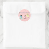 Hospice Zurse 3 Angels Design Ronde Sticker (Tas)