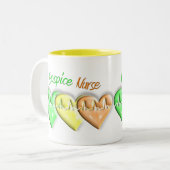 Hospice Zurse 3D Hearts Tweekleurige Koffiemok (Voorkant links)