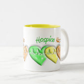 Hospice Zurse 3D Hearts Tweekleurige Koffiemok (Voorkant rechts)