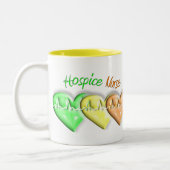 Hospice Zurse 3D Hearts Tweekleurige Koffiemok (Links)