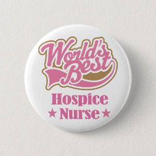 Hospice Zurse Gift (Beste werelden) Ronde Button 5,7 Cm