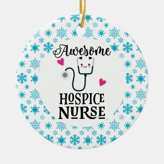 Hospice Zurse Gift Keramisch Ornament (Voorkant)
