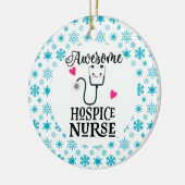 Hospice Zurse Gift Keramisch Ornament (Links)