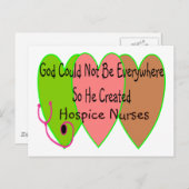 Hospice Zurse "God kan niet overal zijn" Briefkaart (Voorkant / Achterkant)