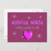 Hospice Zurse T-shirts en cadeautjes Briefkaart (Voorkant / Achterkant)