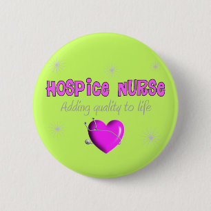 Hospice Zurse T-shirts en cadeautjes Ronde Button 5,7 Cm