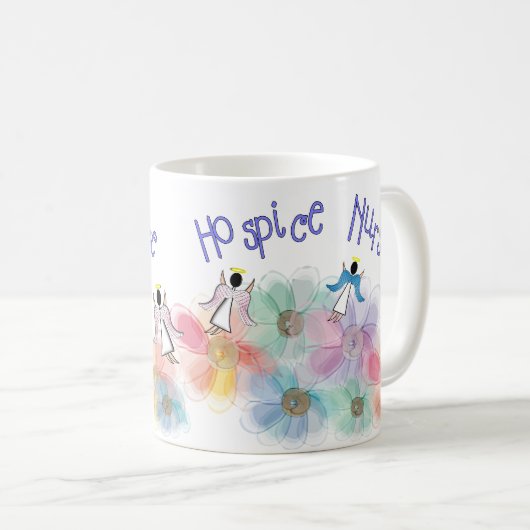 Hospice Zurse WHISPY Angels Design Koffiemok (Voorkant rechts)