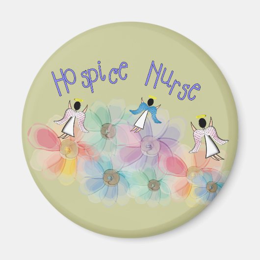 Hospice Zurse WHISPY Angels Design Magneet (Voorkant)