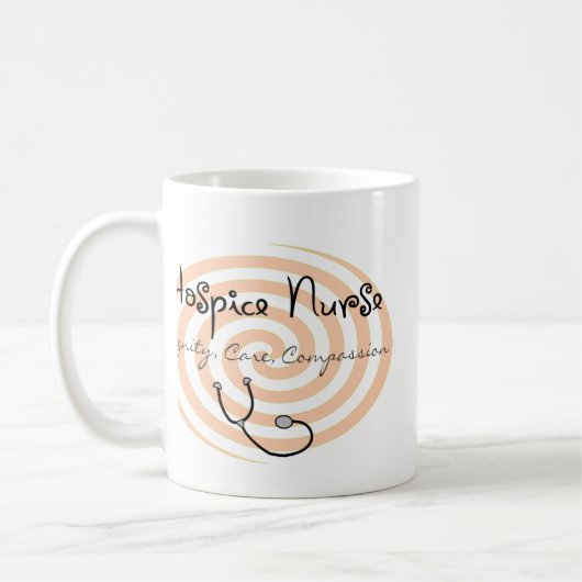 Hospice Zuster "Dignity Care Compassion" Koffiemok (Links)