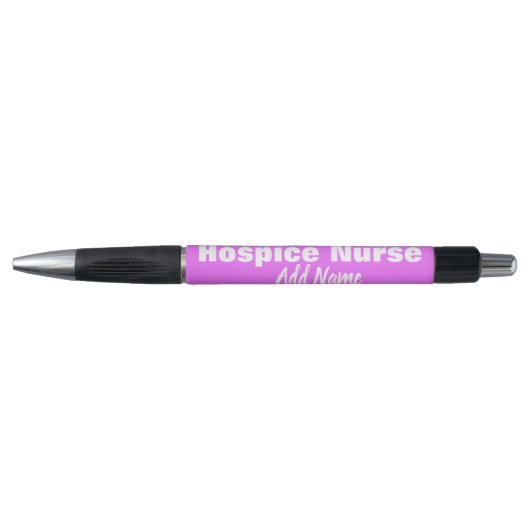 Hospice Zuster Persoonlijke pasta Neon Paarse inkt Pen (Voorkant)
