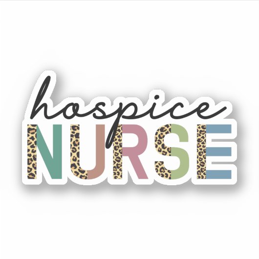 Hospice Zuster RN Verwaarderingsgeschenken Sticker (Voorkant)