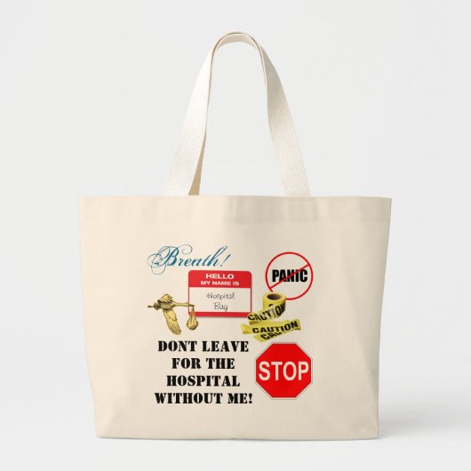 Hospital Bag Grote Tote Bag (Voorkant)