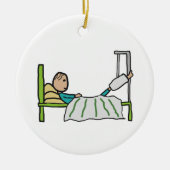 Hospital Bed Keramisch Ornament (Voorkant)