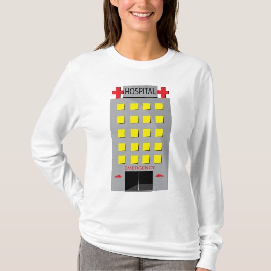 Hospital Building Emergency Entrance T-shirt (Voorkant)