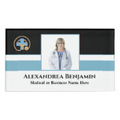 Hospital Business Employee Name Photo Logo Custom Naambadge (Voorkant)