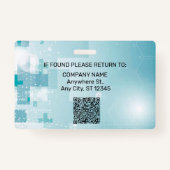 Hospital Medical Employee Photo ID Badge (Achterkant)