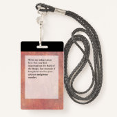 Hospital Medical Intensive Care ICU Employee Photo Badge (Achterkant met draagriem)