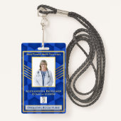 Hospital Medical Operating Room RN Employee Photo Badge (Voorkant met draagriem)