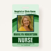 Hospital or Medical Clinic Name Badge (Voorkant)