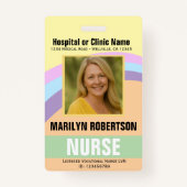 Hospital or Medical Clinic Name Badge (Achterkant)