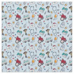 Hospital Pattern Stof