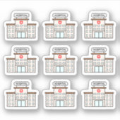 Hospital Visit Reminder Doctor Appointment Tracker Sticker (Voorkant)