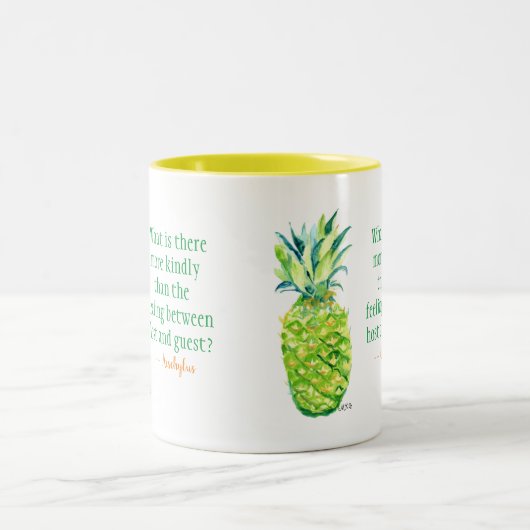 Hospitaliteit ananas Gastheer Mok (Center)