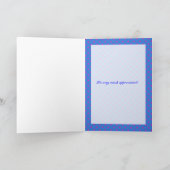 Hospitality Bedankt Kaart: Magenta en Blue Pattern (Binnen)