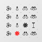 Hospitality labels voor switches raamsticker (Vel)