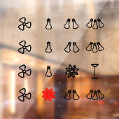 Hospitality labels voor switches raamsticker (Vel 2)