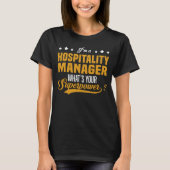 Hospitality Manager T-shirt (Voorkant)
