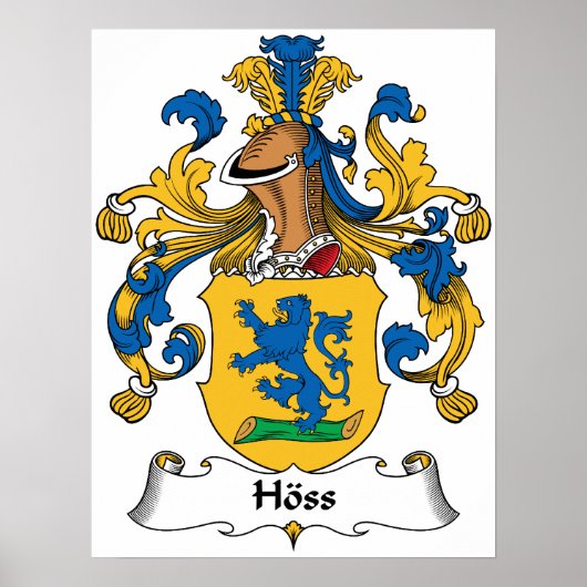 Hoss Family Crest Poster (Voorkant)