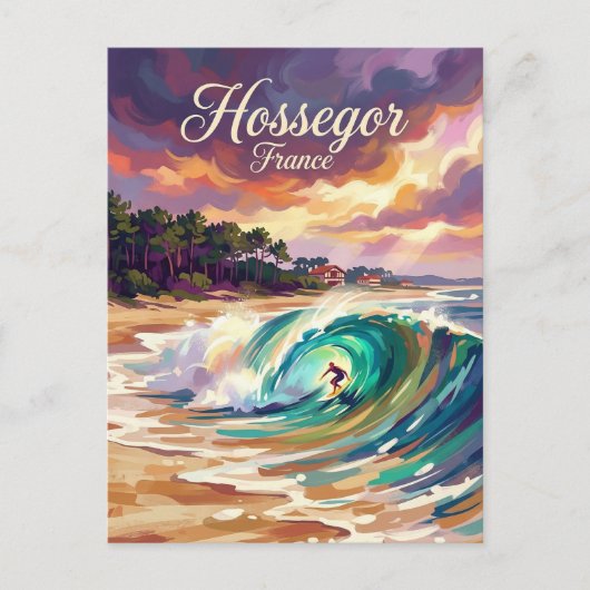 Hossegor France Briefkaart (Voorkant)