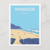 Hossegor Frankrijk Beroemde Reisplaats Illustratie Briefkaart (Voorkant)